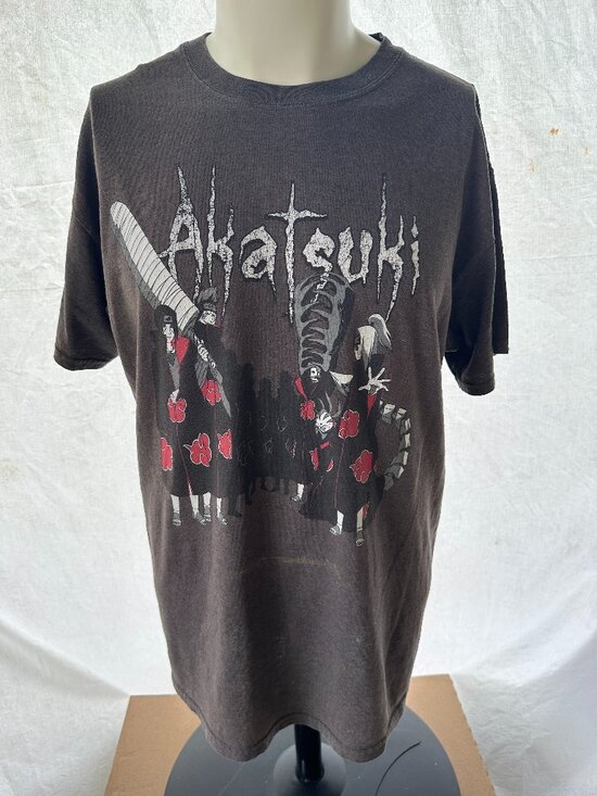 Ripple Junction Other - Akatsuki Shinobi Naruto Shippuden Men's Gray Shirt Large Viz Media Ripple Juncti